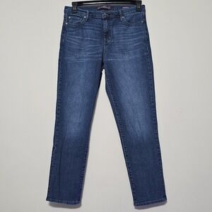 Gloria Vanderbilt Women Jean 8 Medium Blue Long Boyfriend Medium Wash Stretc 533